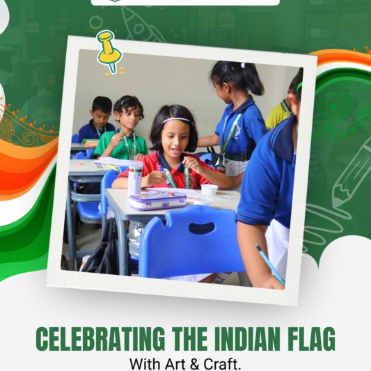 Celebrating )ur Indian Flag @ DPST-1