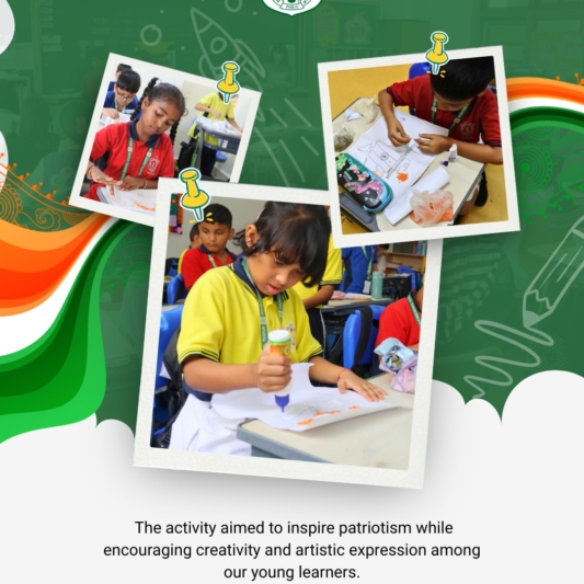 Celebrating )ur Indian Flag @ DPST-2