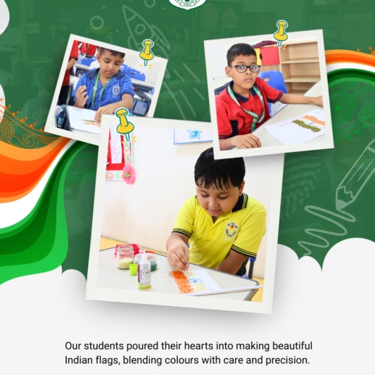 Celebrating )ur Indian Flag @ DPST-3