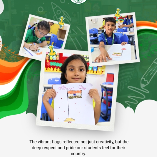 Celebrating )ur Indian Flag @ DPST-4