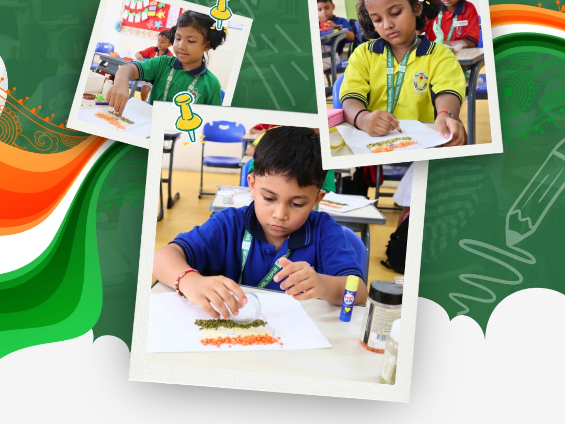 Celebrating )ur Indian Flag @ DPST-5