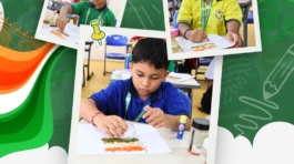 Celebrating )ur Indian Flag @ DPST-5